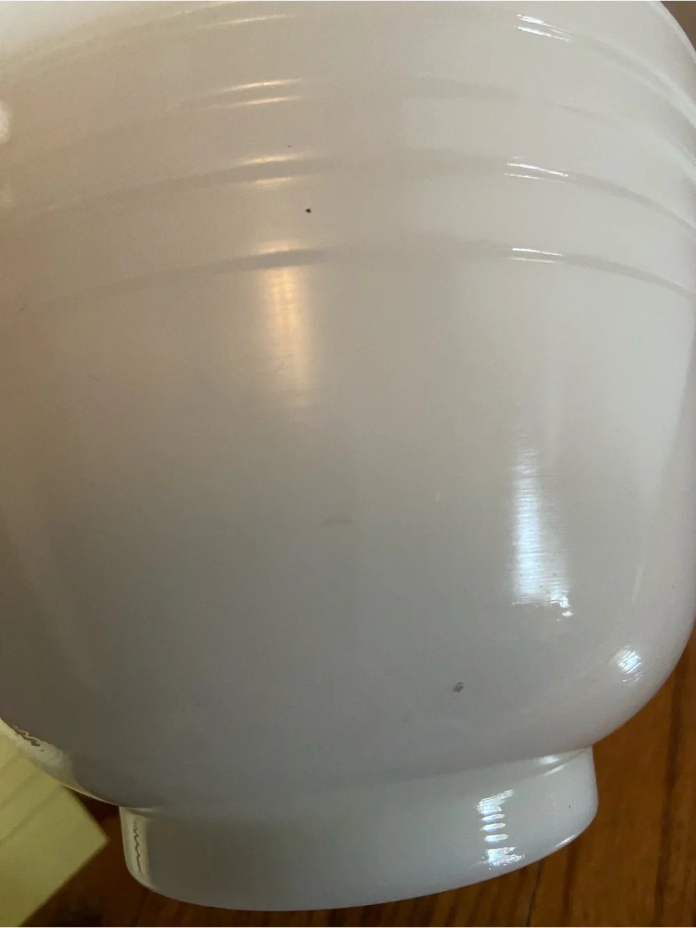 Vintage PYREX White Milk Glass Mixing Bowl with Pour Spout